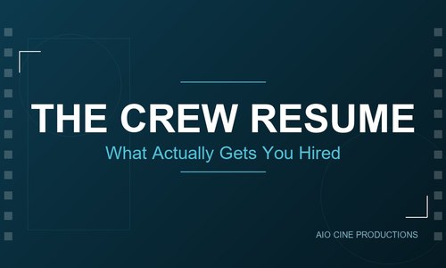 Film Crew Resume Template India: How to Write a CV That Gets You Hired on Set